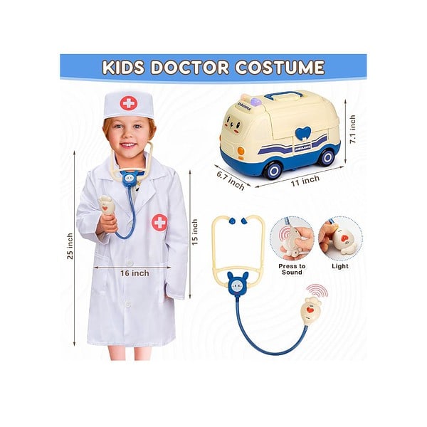 CuddleBean Doctor Kit for Toddlers Doctor Set for Kids 1 - LXINDIA.COM