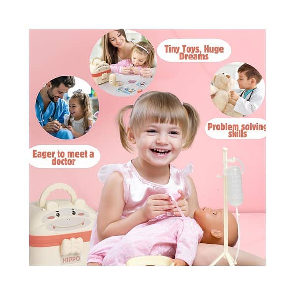 CuddleBean Doctor Kit for Toddlers Doctor Set for KidsPink 2 - LXINDIA.COM