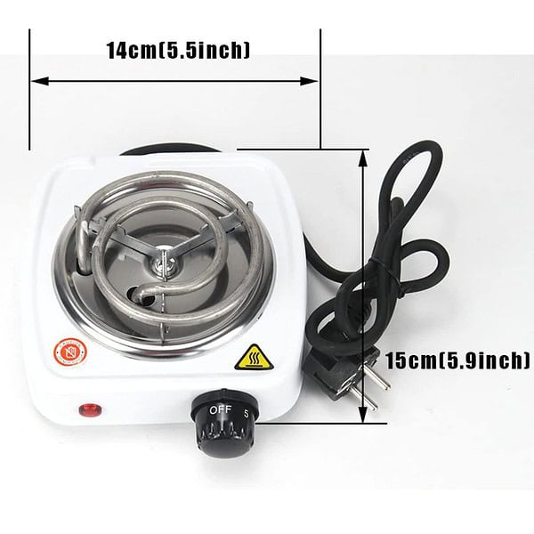 DEE SONS Hot Plate Hookah Electric Coal Burner Mini 500 Watts1 - LXINDIA.COM