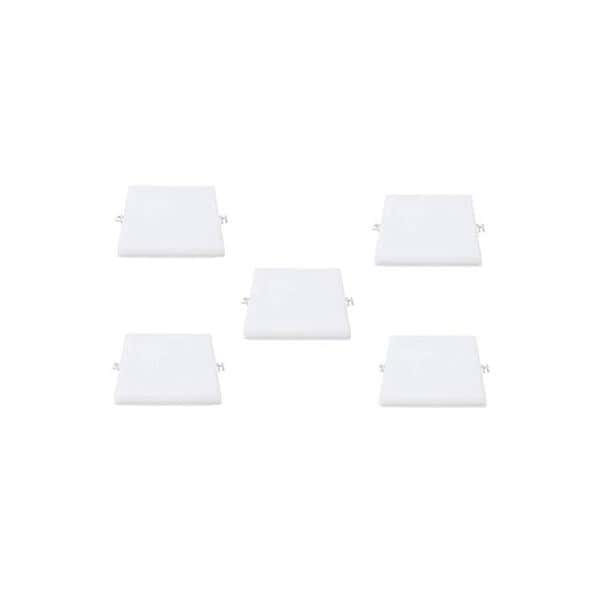 DMAK Multi Traders Borderless Led Panel Light for POP False Ceiling in Square Shape with Adjustable Base White Pack of 5a - LXINDIA.COM