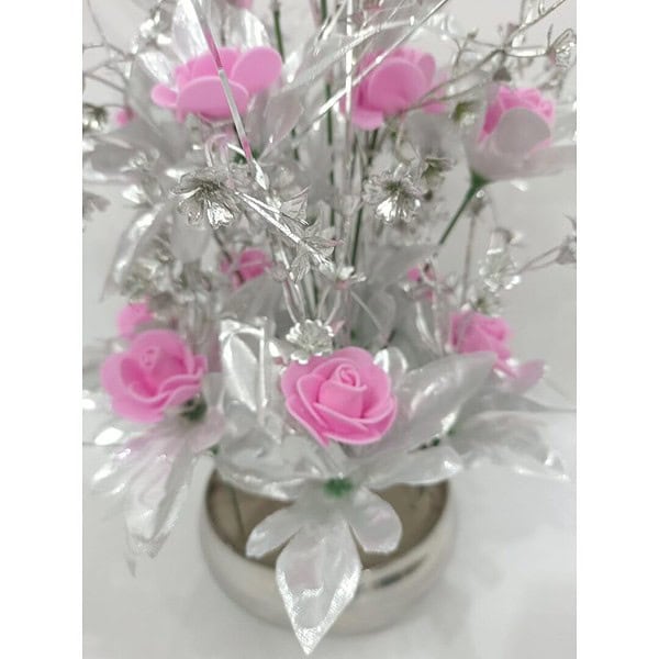 DN Enterprises Artificial Pink Flowers with Pot a - LXINDIA.COM