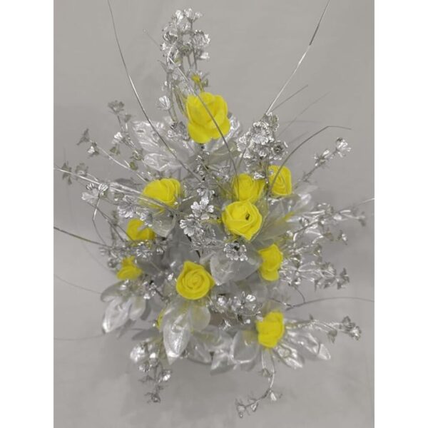 DN Enterprises Artificial Yellow Flowers with Pot - LXINDIA.COM