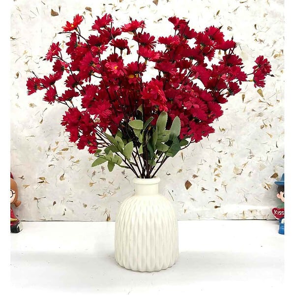 Dekorly SunFlower Lily Tulip Artificial Flowers Red - LXINDIA.COM