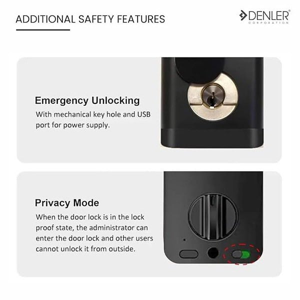 Denler DB04 Automatic Bluetooth Smart Door Lock 2 - LXINDIA.COM