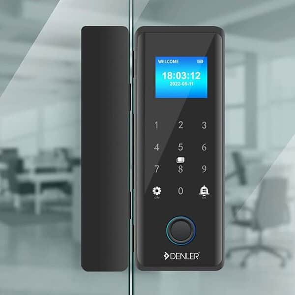 Denler DS04 Digital Glass Door Wi Fi Lock for Glass Doors Fingerprint Lock - LXINDIA.COM