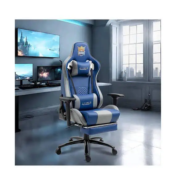 Dr Luxur Faux Leather Colossus Ergonomic Gaming Chair Colossus Blue - LXINDIA.COM