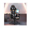 Dr Luxur Polyurethane Leeroy Grey Gaming Chair - LXINDIA.COM