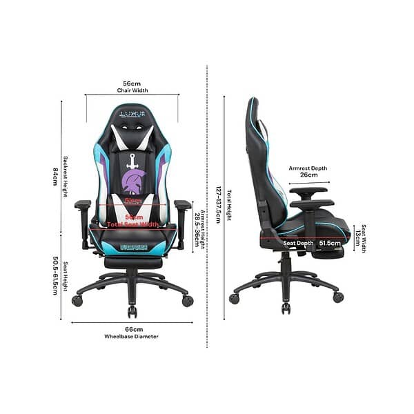 Dr Luxur Polyurethane Overpower Gaming Chair 1 - LXINDIA.COM