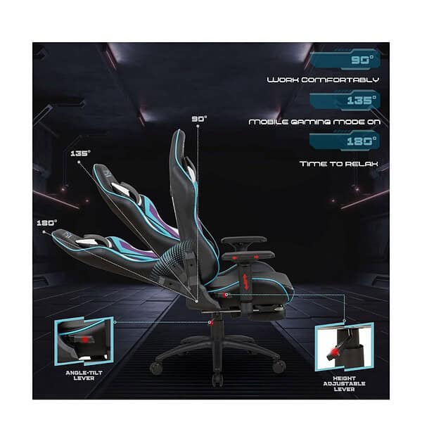 Dr Luxur Polyurethane Overpower Gaming Chair 5 - LXINDIA.COM