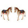 DreamKraft 6 Inch Paper Mache Horse ShowpieceSet of 2 - LXINDIA.COM