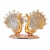 DreamKraft Loving Peacock Pair Metal Statue ShowpieceGold 4 - LXINDIA.COM