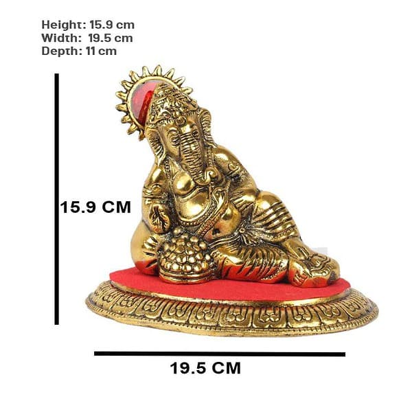 DreamKraft Metal Ganesh Idol Showpiece 3 1 - LXINDIA.COM