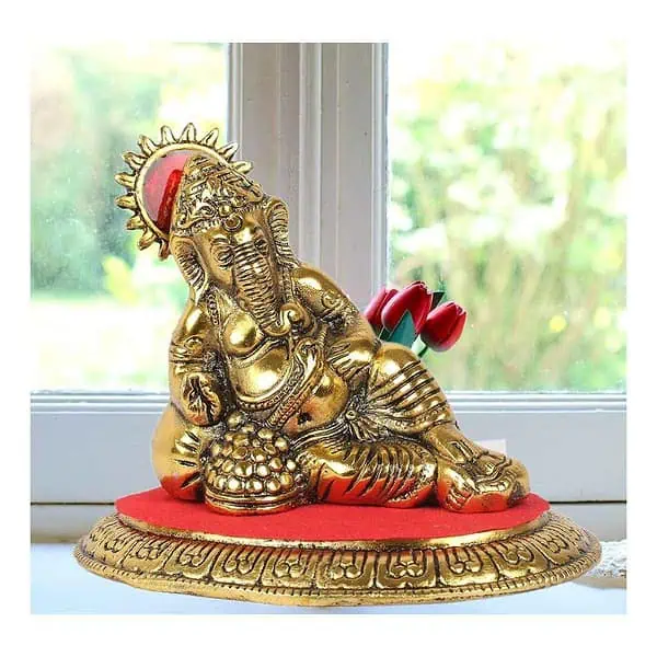 DreamKraft Metal Ganesh Idol Showpiece 4 - LXINDIA.COM