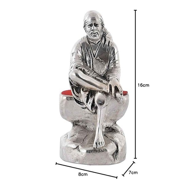 DreamKraft Metal Sai Baba Showpiece 3 1 - LXINDIA.COM