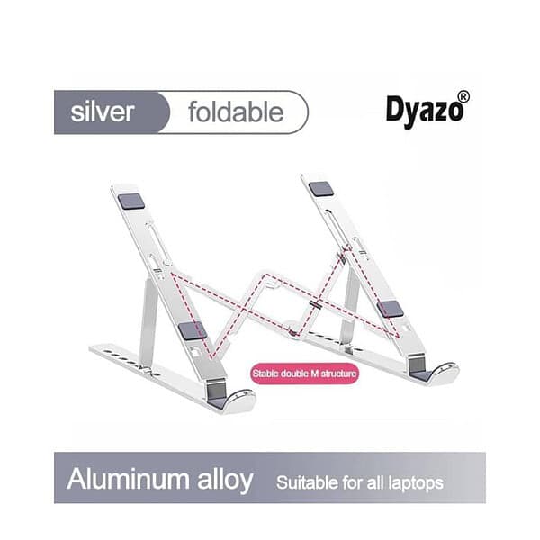 Dyazo 7 Angle Aluminum Laptop Stand 1 - LXINDIA.COM