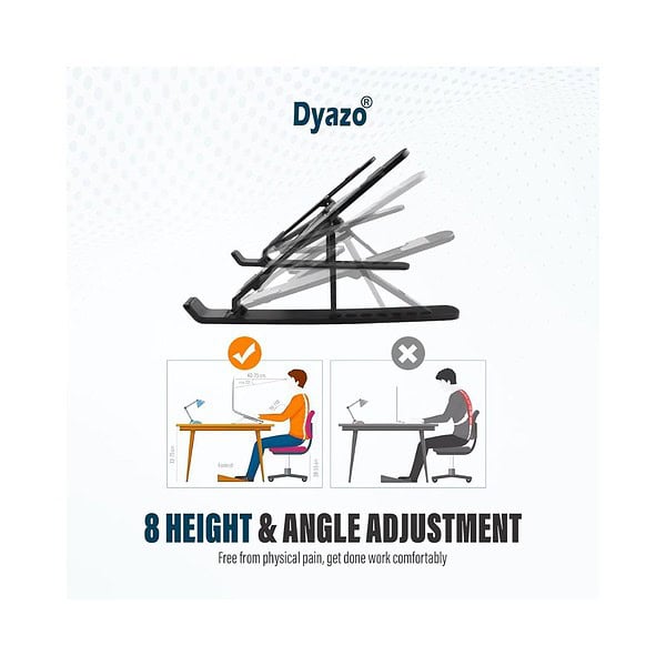 Dyazo ABS Plastic Laptop Stand 2 - LXINDIA.COM