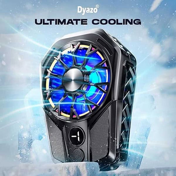 Dyazo Mobile Cooler Mobile Cooling Pad Gaming Fan STATIC LIGHT 1 - LXINDIA.COM