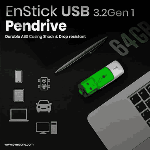 EVM EnStick 64GB USB Gen 1 Pendrive3 - LXINDIA.COM