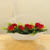 Ekhasa Rose Flower Vase Pot with Artificial Flowers - LXINDIA.COM