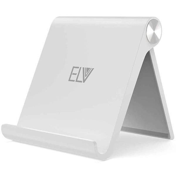 Elv Foldable Portable Tablet or Phone Stand White - LXINDIA.COM