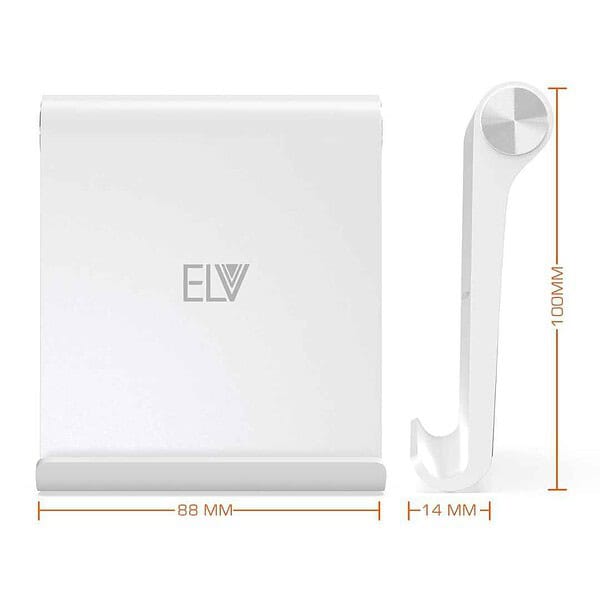 Elv Foldable Portable Tablet or Phone Stand White2 - LXINDIA.COM