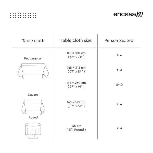 Encasa XO Dining Table Cloth Water RepellentApple 4 - LXINDIA.COM