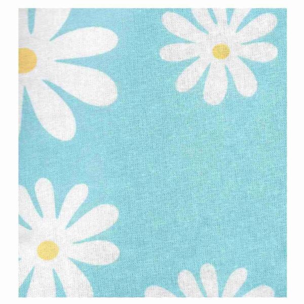 Encasa XO Printed Cotton Rectangular for 6 to 8 Seater Table Cloth Daisy Blue 5 - LXINDIA.COM