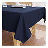 Encasa XO Rectangular Dining Table Cover For 4 To 6 SeaterNavy Blue - LXINDIA.COM