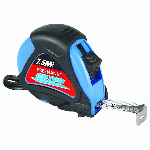 FREEMANS GRIPP 7.5m 25mm Steel Inchi Measuring Tape - LXINDIA.COM