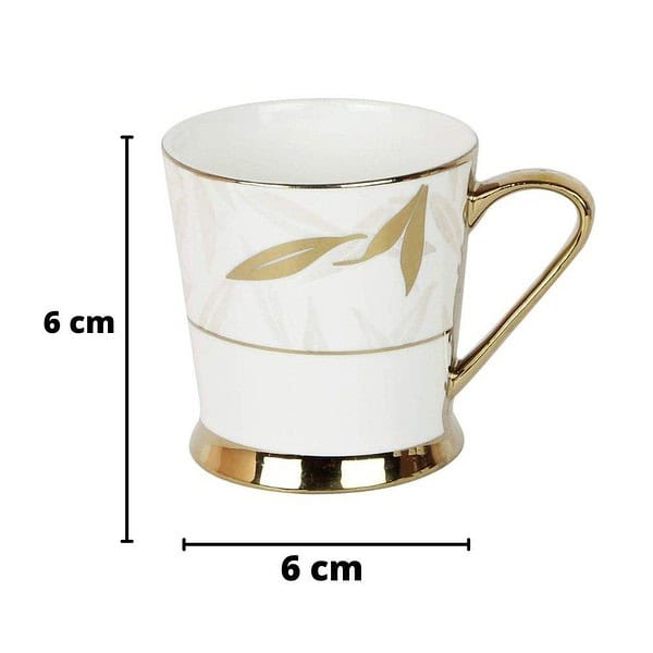 Femora Indian Ceramic 6 Pcs Tea Cup Set A - LXINDIA.COM