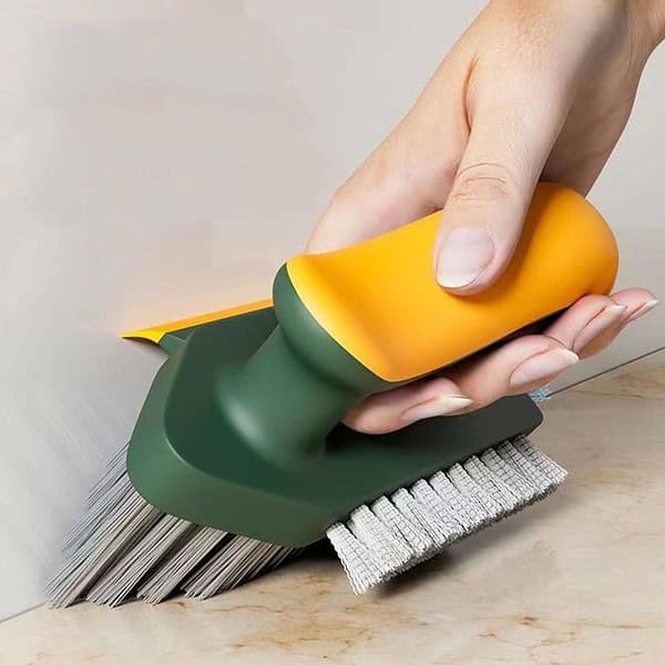 Figment Tile Grout Cleaner Brush 4 in 1 Yellow and Green - LXINDIA.COM