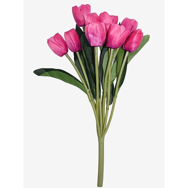 Fourwalls Beautiful Artificial Polyester and Plastic Tulip FlowerPink - LXINDIA.COM