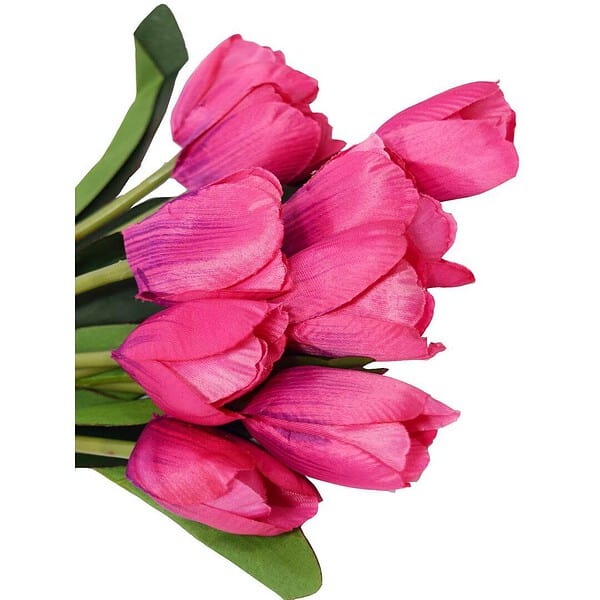 Fourwalls Beautiful Artificial Polyester and Plastic Tulip FlowerPink a - LXINDIA.COM