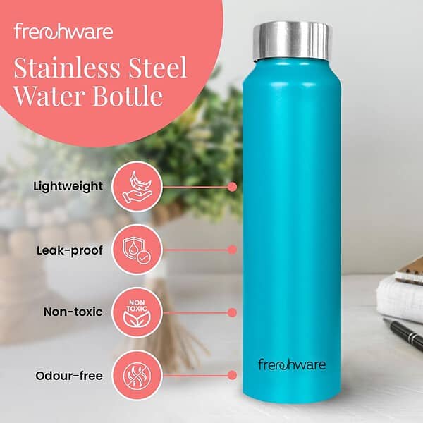 Frenchware Aqua Blue Water Bottle a - LXINDIA.COM