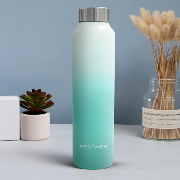 Frenchware Green Water Bottle 1 Litre Stainless Steel B - LXINDIA.COM