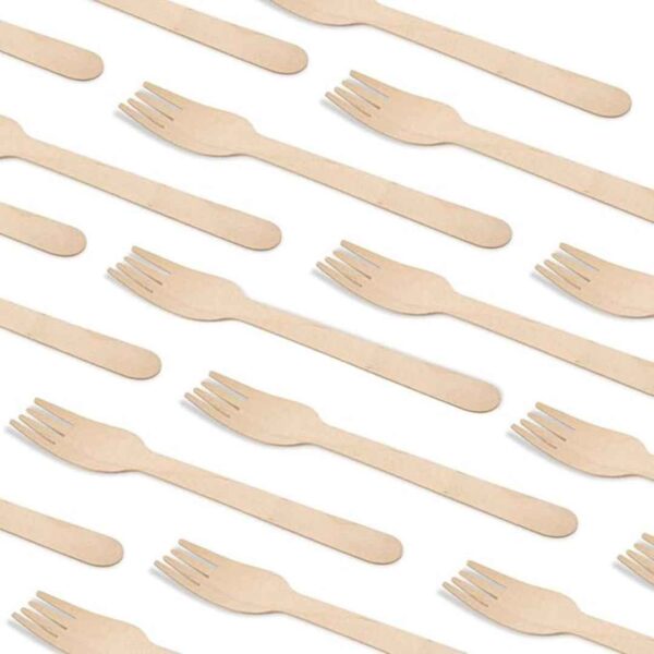 G1 Bio degradable Wooden Forks 100 Pieces1 - LXINDIA.COM