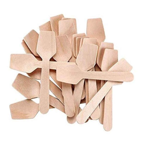 G1 Disposable Wooden Spoon Square end 95mm - LXINDIA.COM