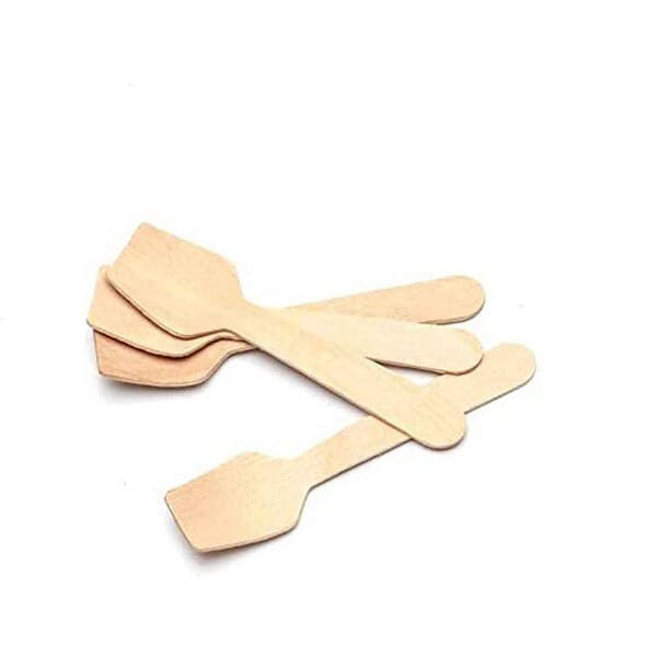 G1 Disposable Wooden Spoon Square end 95mm1 - LXINDIA.COM