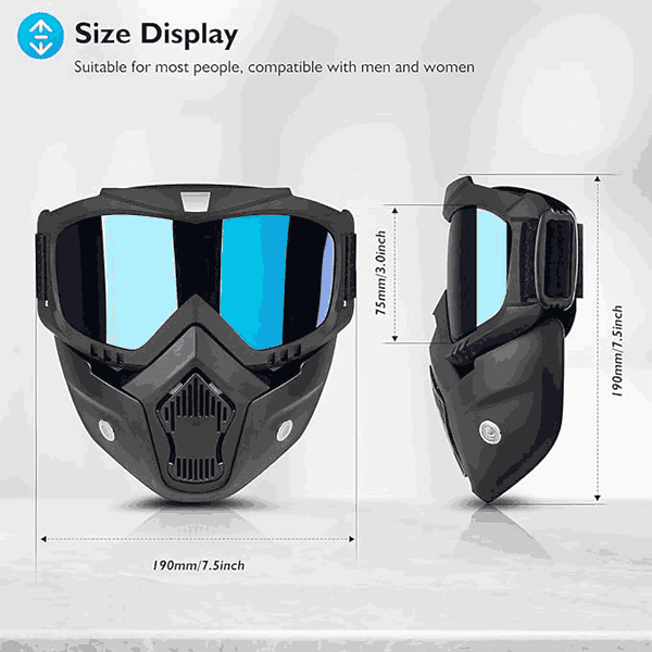 GLNRM Goggle with Adjustable Elastic Strap For Helmet Pack Of 11 - LXINDIA.COM