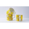 GOLDEN QUEENS Bone Yellow Lemon Coffee Cups Set Of 6 - LXINDIA.COM