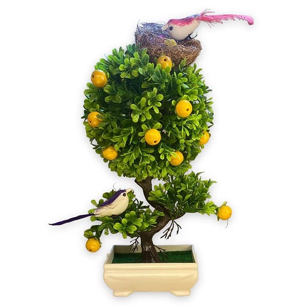 GOLDFISH1 Artificial Fruits Plants With Birds Nest - LXINDIA.COM