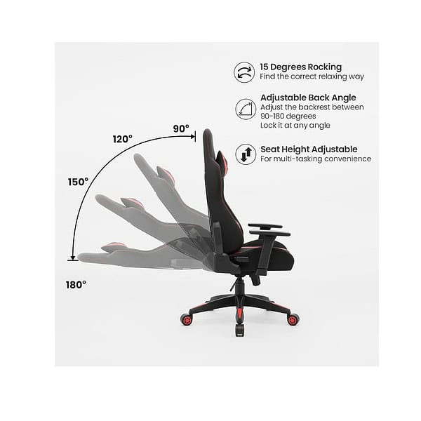 Green Soul Beast Racing Edition Ergonomic Gaming Chair Black and Grey 10 - LXINDIA.COM