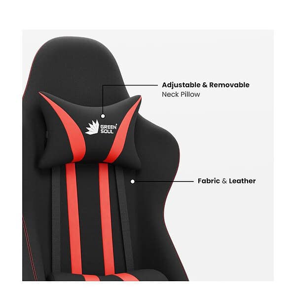 Green Soul Beast Racing Edition Ergonomic Gaming Chair Black and Grey 8 - LXINDIA.COM