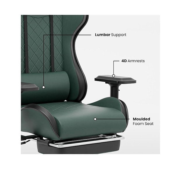 Green Soul Ghost Ergonomic Gaming Chair ArmyGreen 2 - LXINDIA.COM