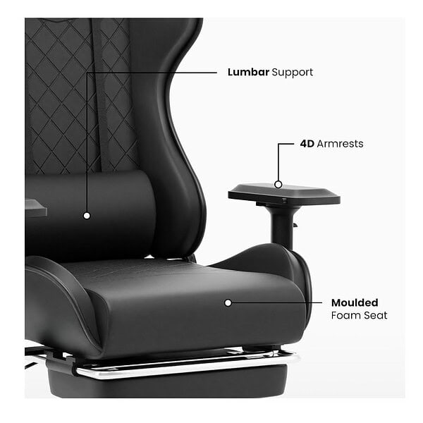 Green Soul Ghost Ergonomic Gaming Chair Black 3 - LXINDIA.COM