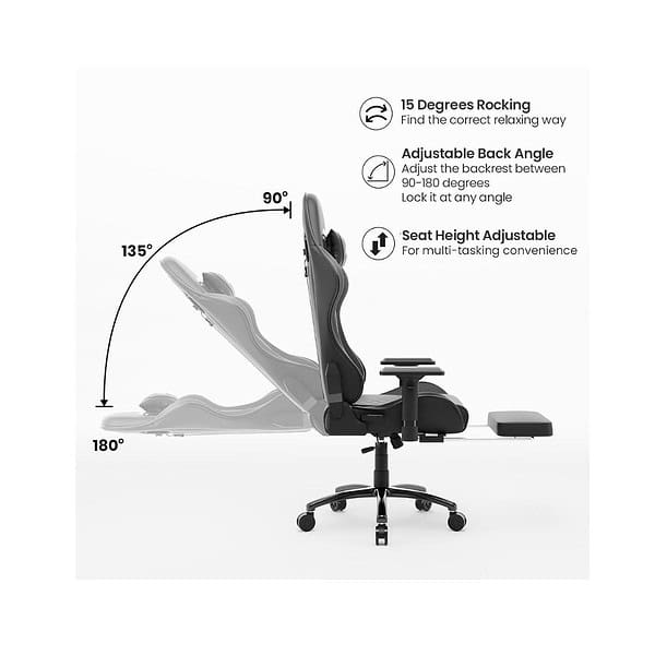 Green Soul Ghost Ergonomic Gaming Chair Black 6 - LXINDIA.COM