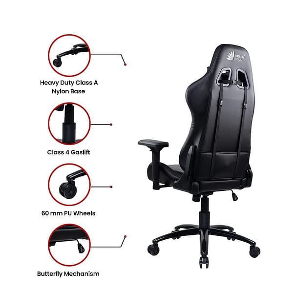 Green Soul Thunder RGB Lights Gaming Chair 4 - LXINDIA.COM