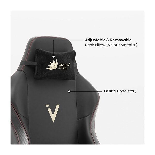 Green Soul Vision Multi Functional Ergonomic Gaming Chair Black 2 - LXINDIA.COM