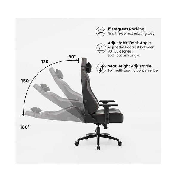 Green Soul Vision Multi Functional Ergonomic Gaming Chair Black 5 - LXINDIA.COM