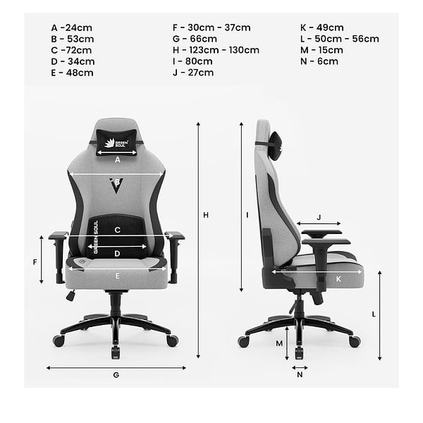 Green Soul Vision Multi Functional Ergonomic Gaming Chair Earth 1 - LXINDIA.COM